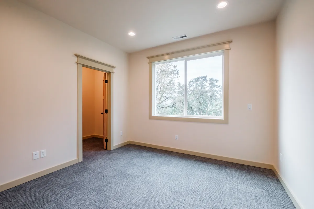 Bedrooms with knotty alder doors