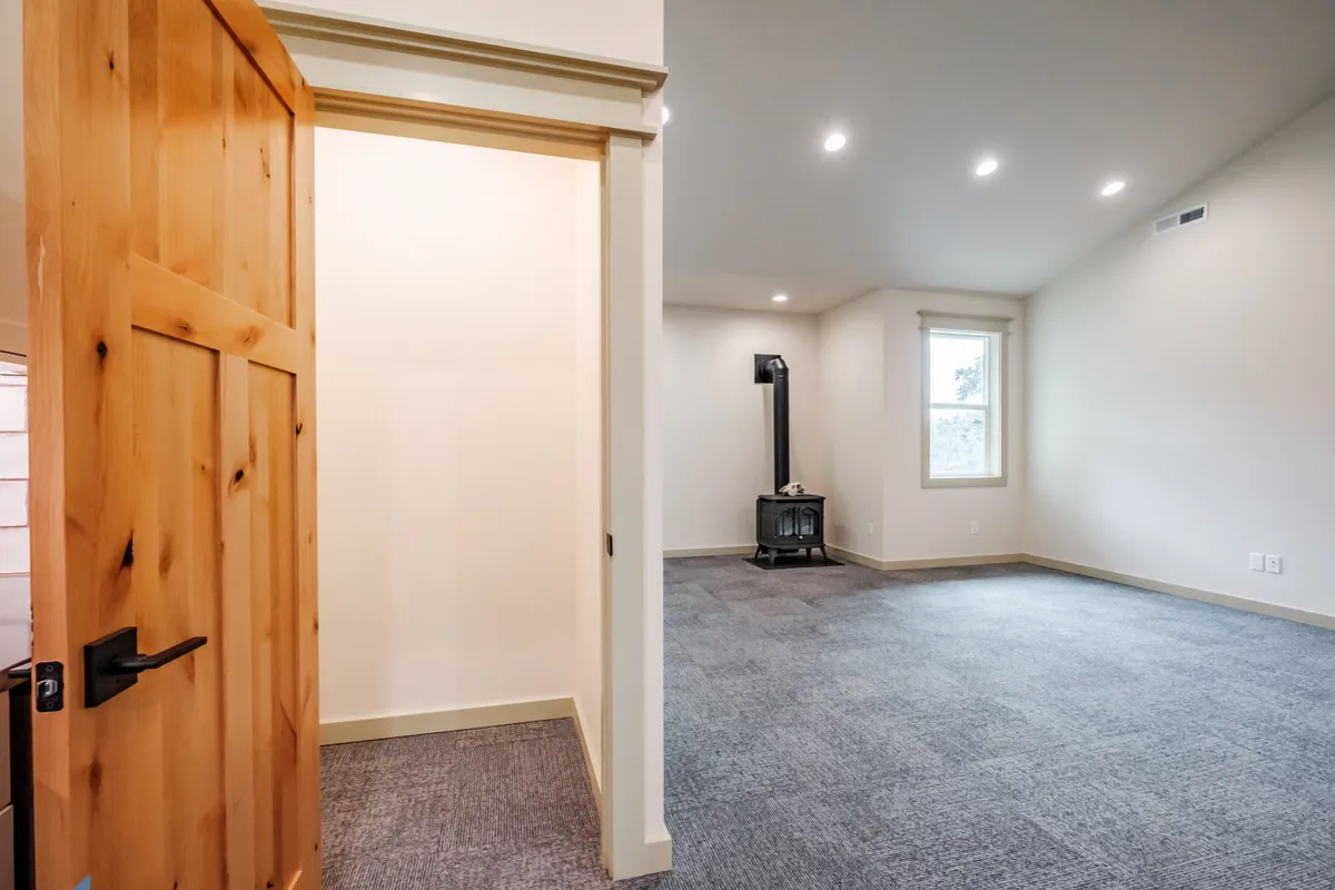 Bedrooms with knotty alder doors